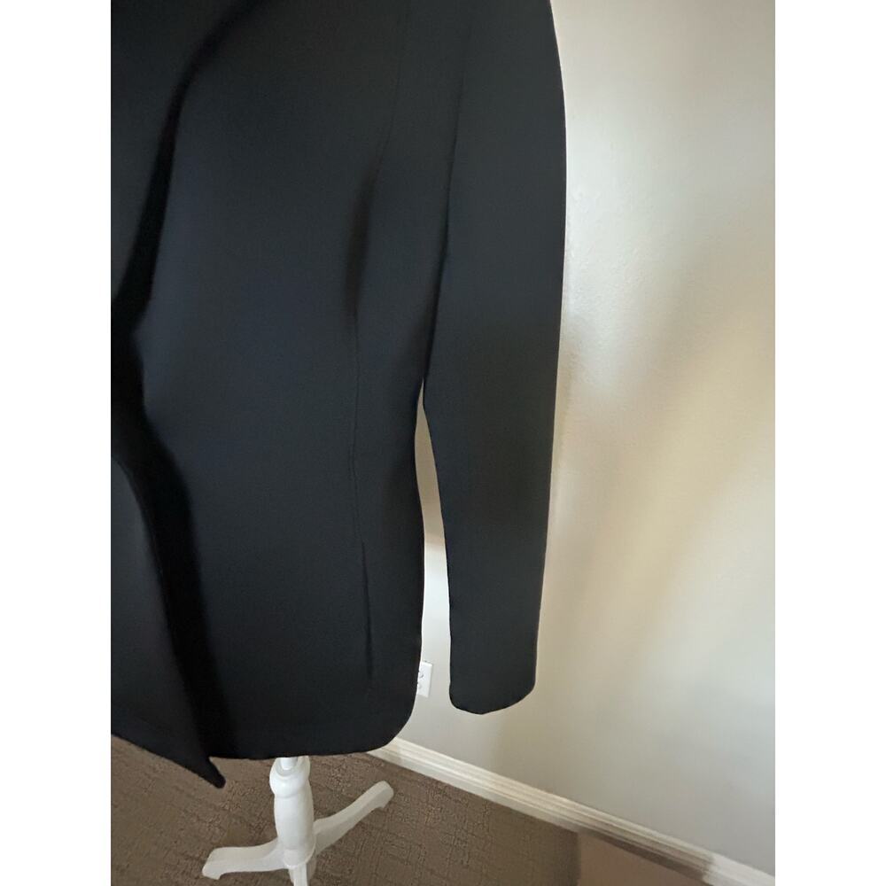 M.M. Lafleur women's black scuba stretch one button jacket  blazer size 10 - Picture 7 of 15